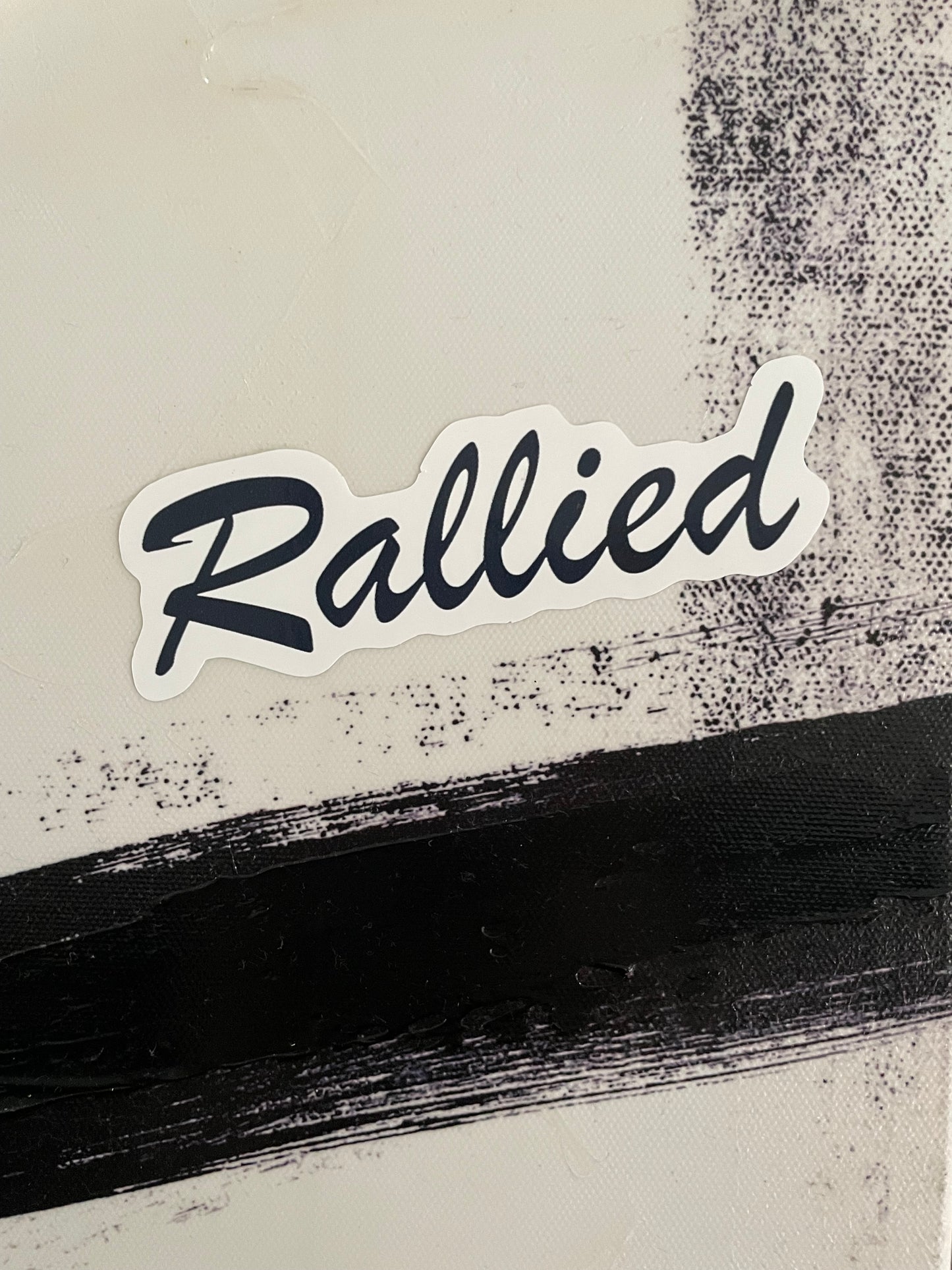RALLIED logo STICKERS
