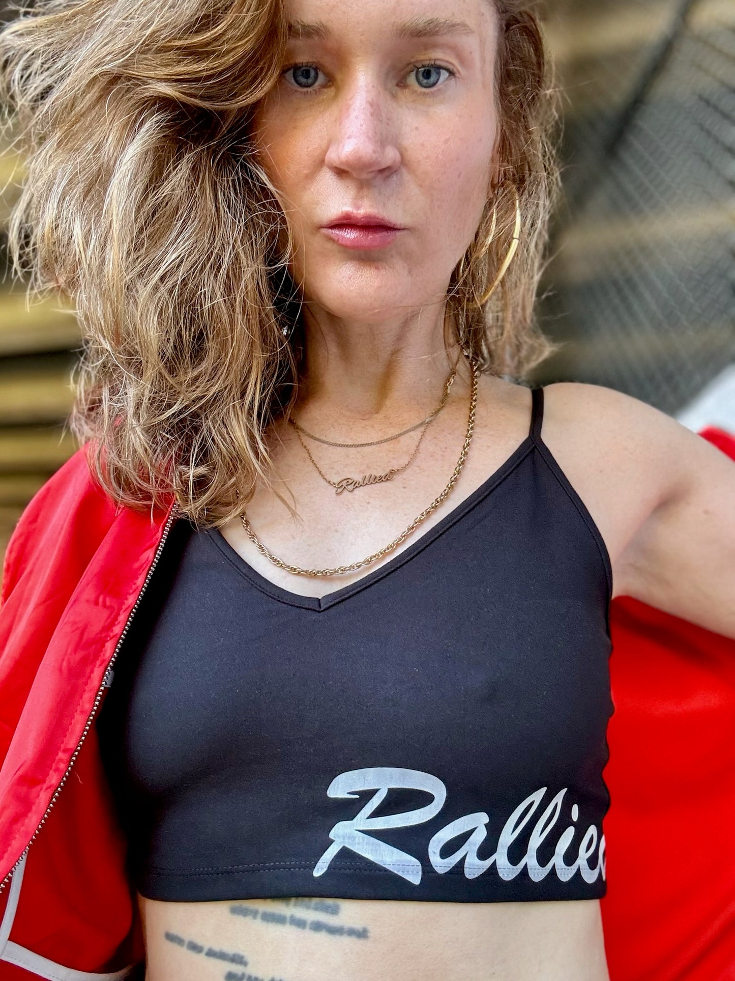 limited edition LOGO SPORT CROPPED TOP